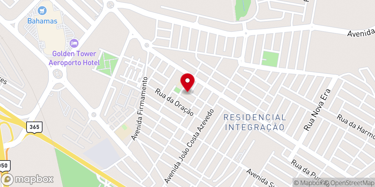 Map showing location of Assembleia de Deus Missão aos Povos (ADMP) Dom Almir