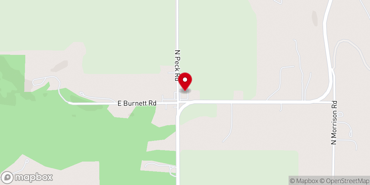 Map showing location of Foothills Community Church