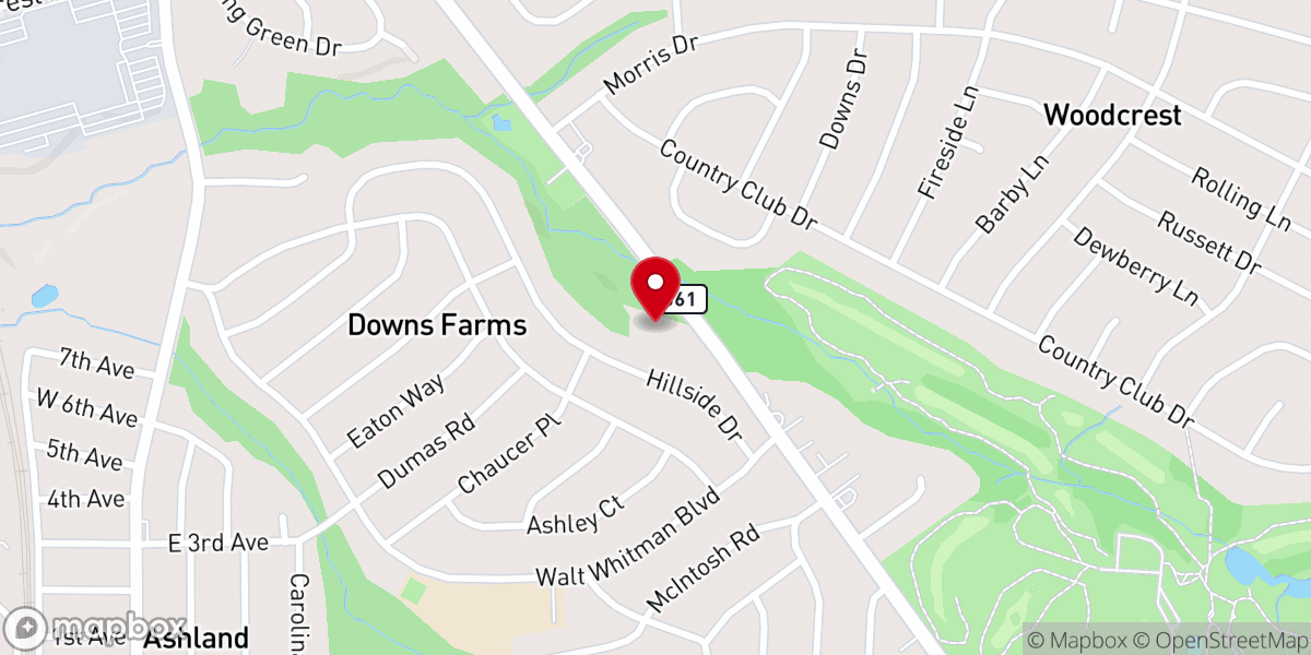 Map showing location of Center of Faith Fellowship Inc.