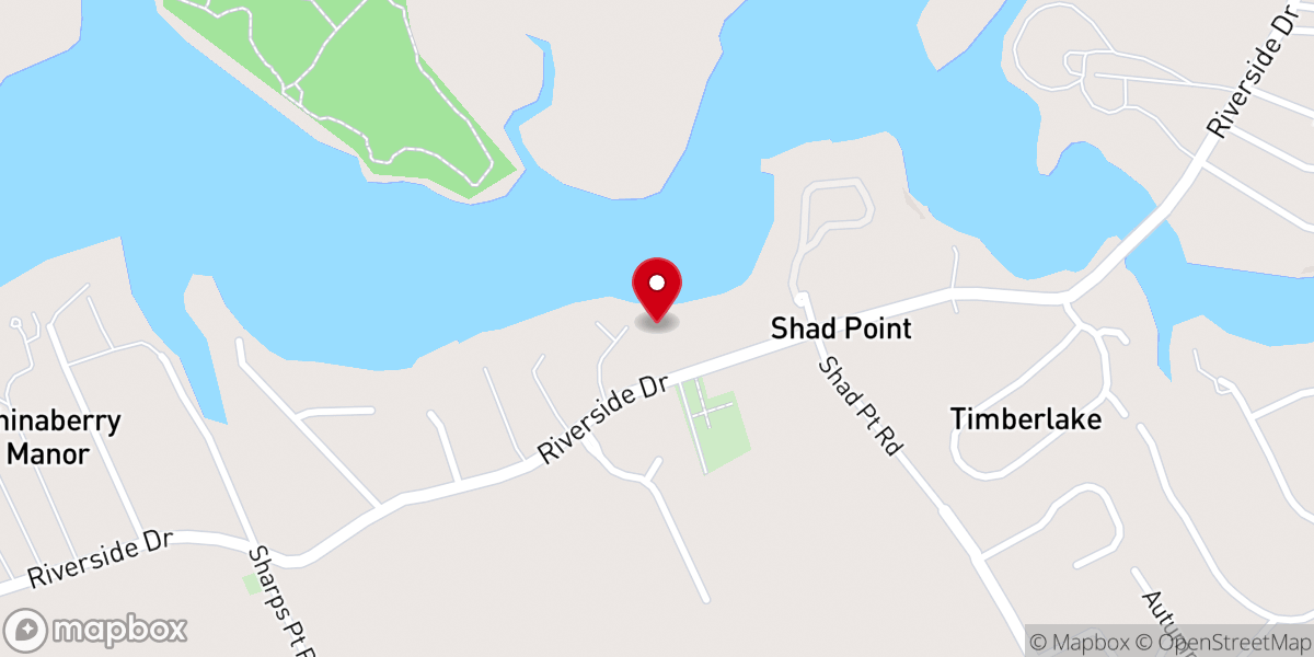 Map showing location of Washington Church