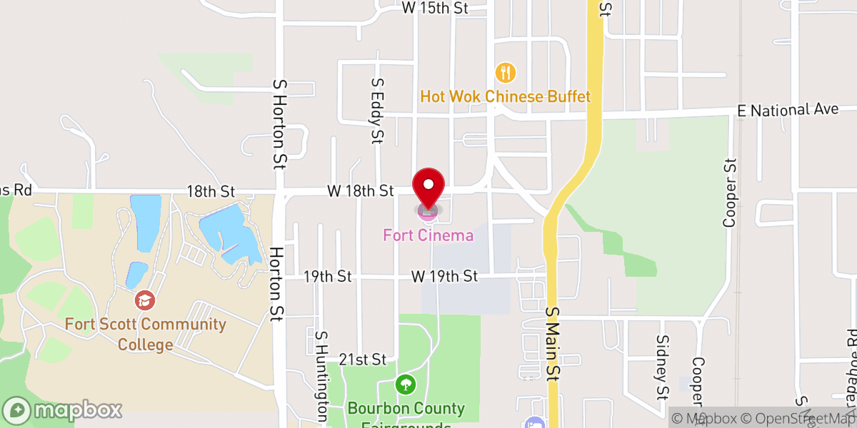 Map showing location of Fort Cinema
