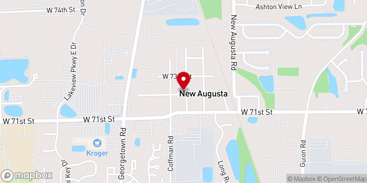 Map showing location of Salem Lutheran Church