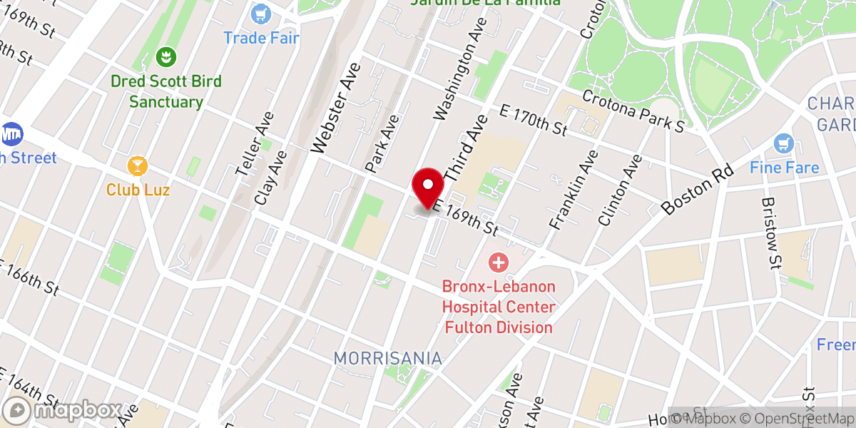Map showing location of Promised Land Covenant Church