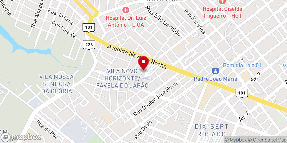Map showing location of IEADERN - Assembleia de Deus - Cong. Novo Horizonte I
