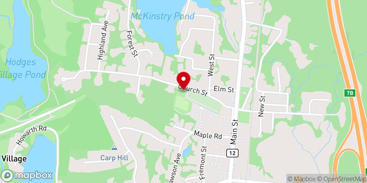 Map showing location of Treasure Land Playground