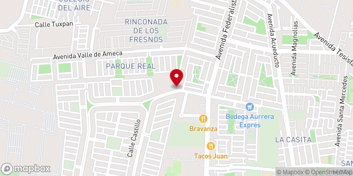 Map showing location of Templo de Nuestra Señora de Schoenstatt