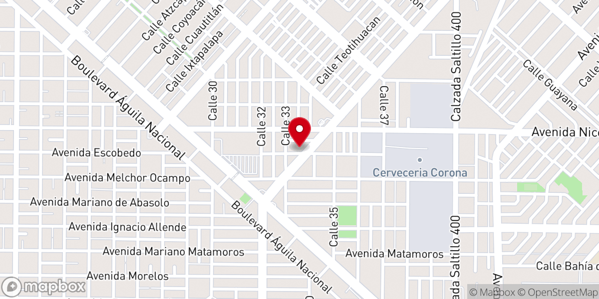 Map showing location of Parroquia San Marcos