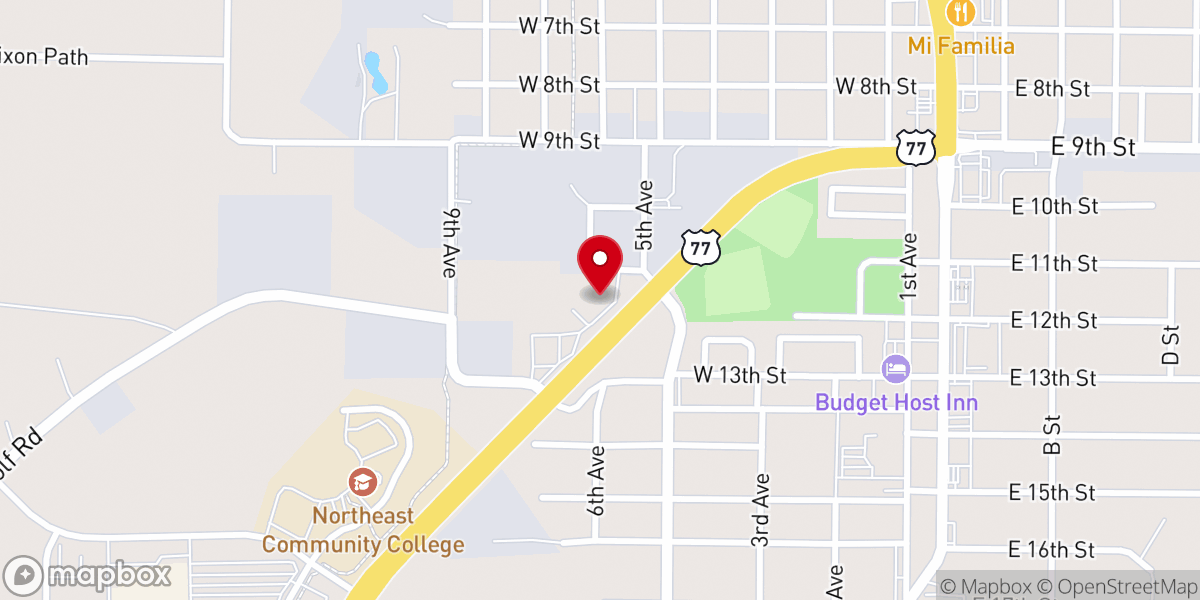 Map showing location of River Hills Church Assemblies of God