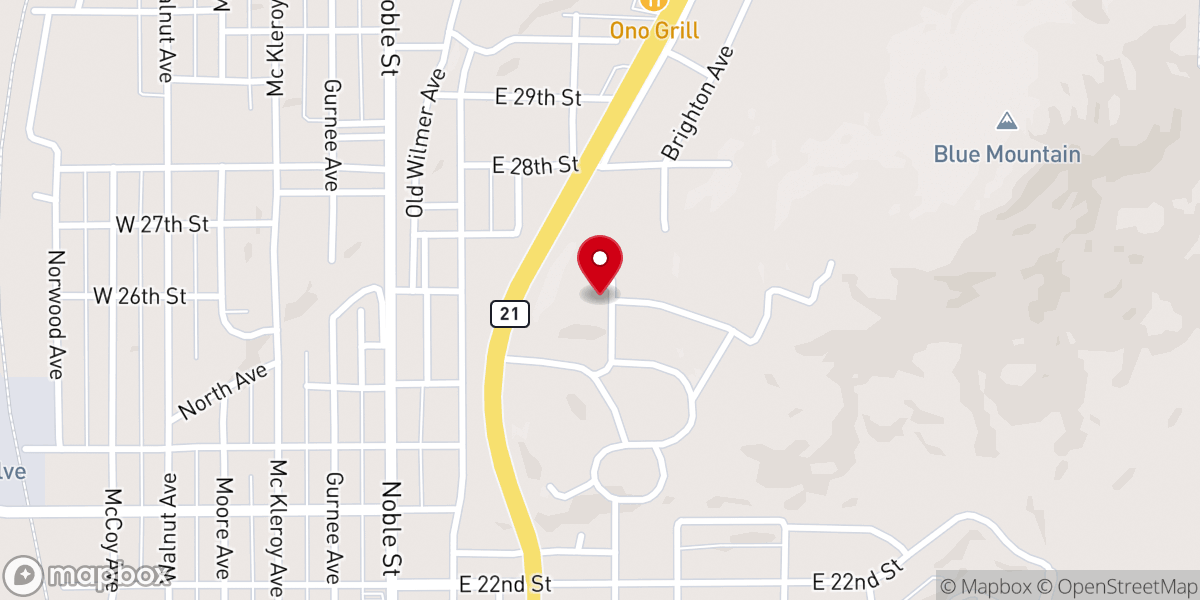 Map showing location of Mc Coy United Methodist Church