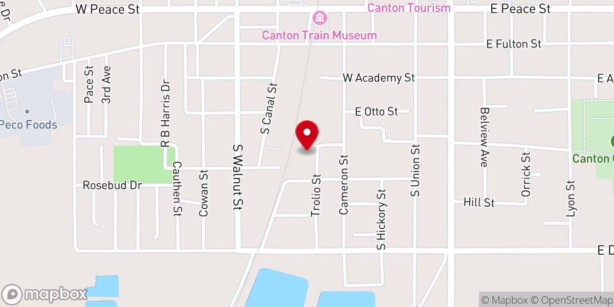 Map showing location of Iglesia Evangelica P Rayos de Luz