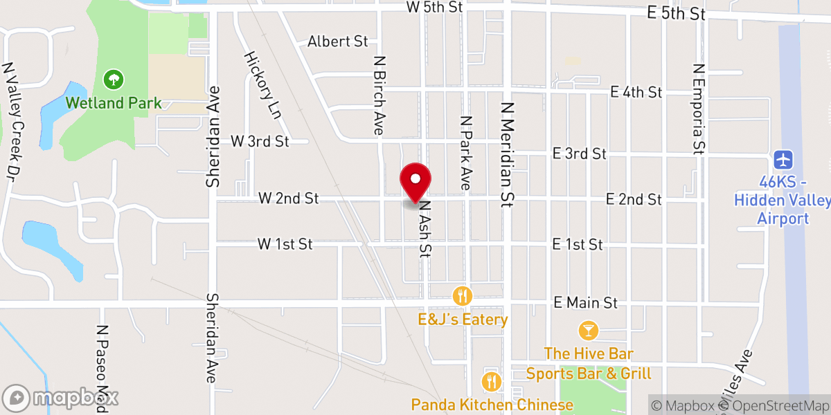 Map showing location of Prince of Peace