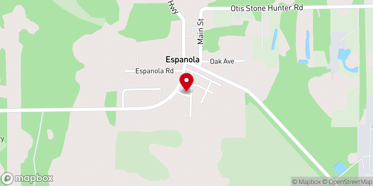 Map showing location of St. Paul Missionary Baptist Church