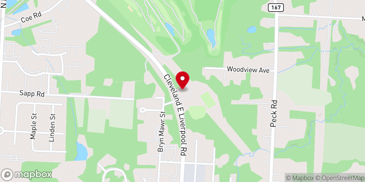 Map showing location of Portage Chapel GEMS