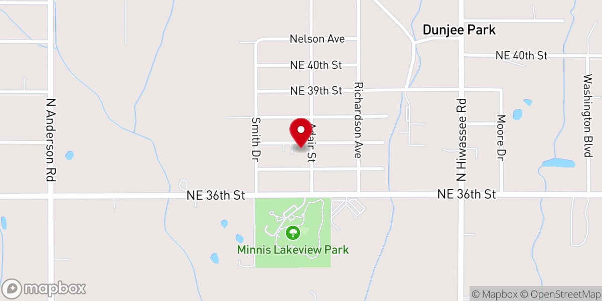 Map showing location of St James Baptist Church