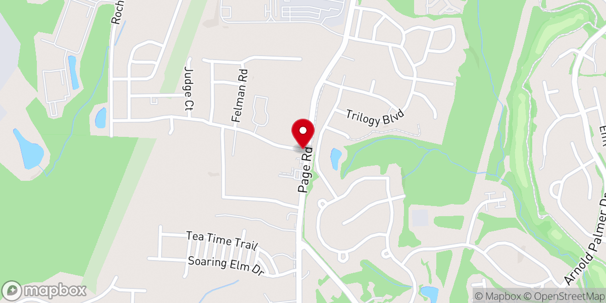 Map showing location of Henderson Church
