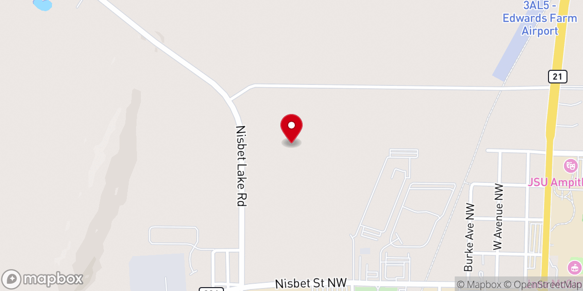 Map showing location of Bridge Christian Center