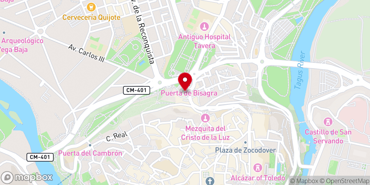 Map showing location of Parroquia Santiago el Mayor de Toledo
