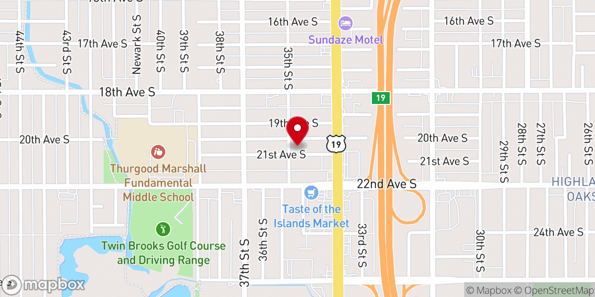 Map showing location of New Pleasant Grove Baptist Church
