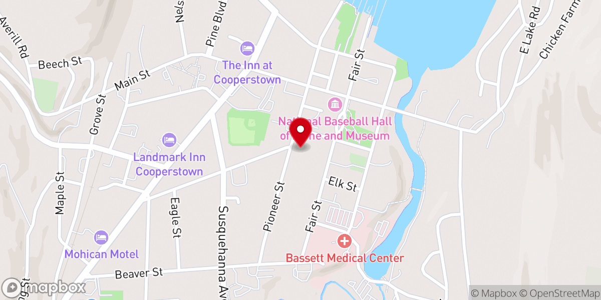 Map showing location of First Presbyterian Church- Sanctuary and Chapel
