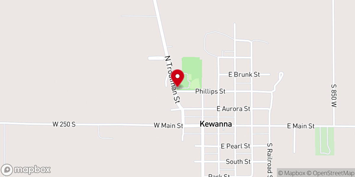 Map showing location of Union Township Park