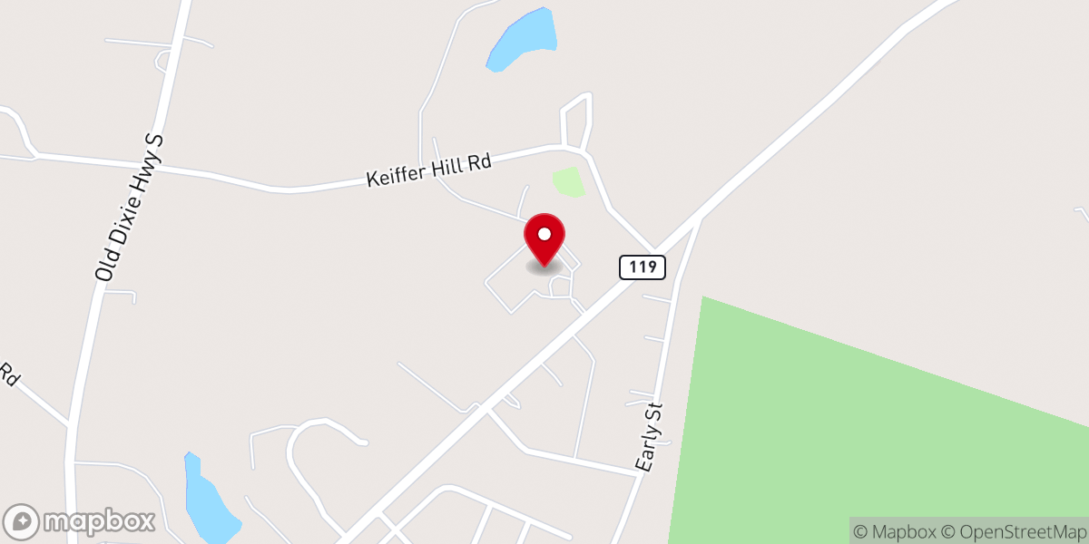 Map showing location of God's Mission House - Food Distribution Center