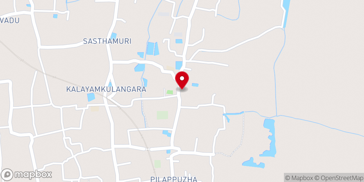 Map showing location of St. Gregorios Chapel
