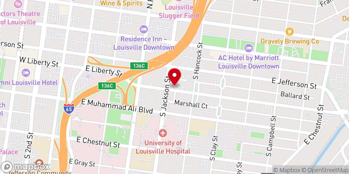 Map showing location of St. Boniface Catholic Church