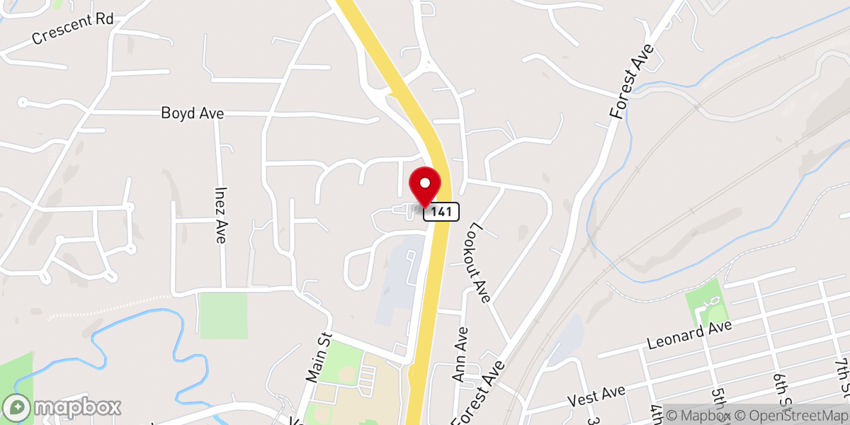 Map showing location of Valley Park United Methodist Church