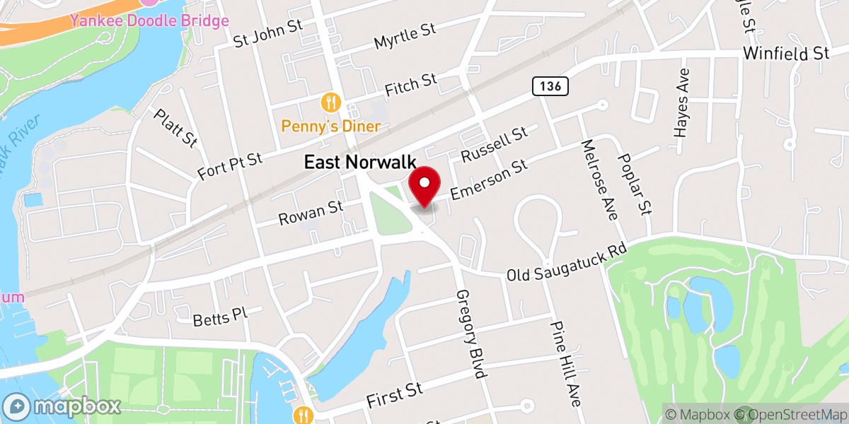 Map showing location of Christ Episcopal Church