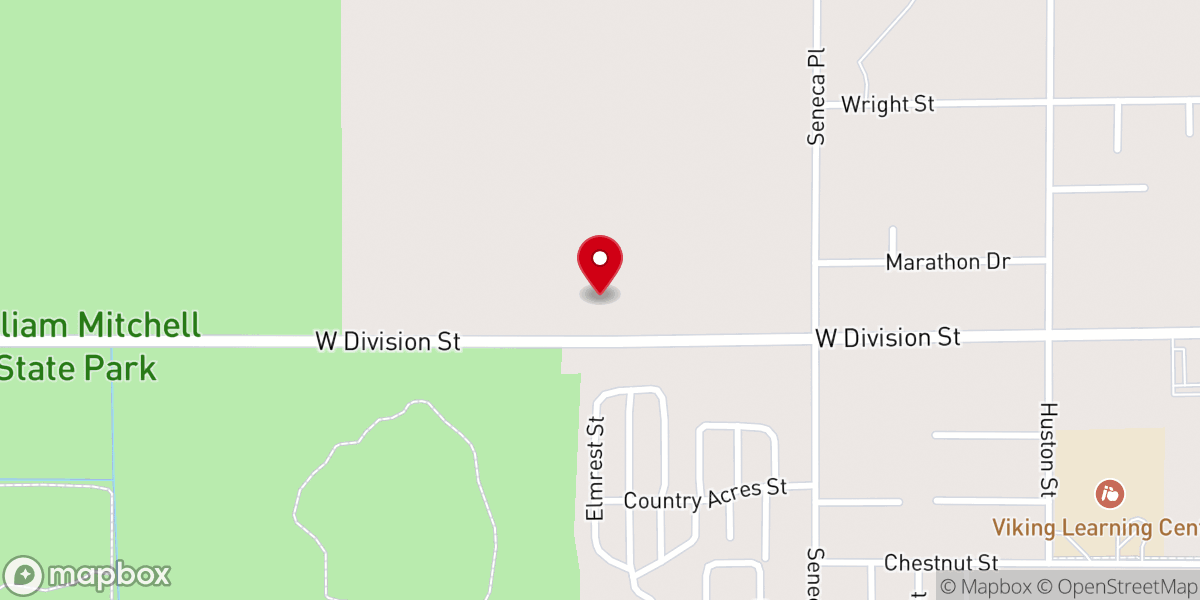 Map showing location of Church of Christ