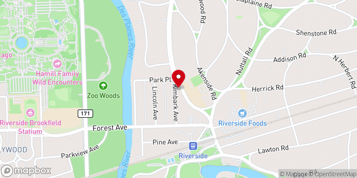 Map showing location of Riverside United Methodist Church