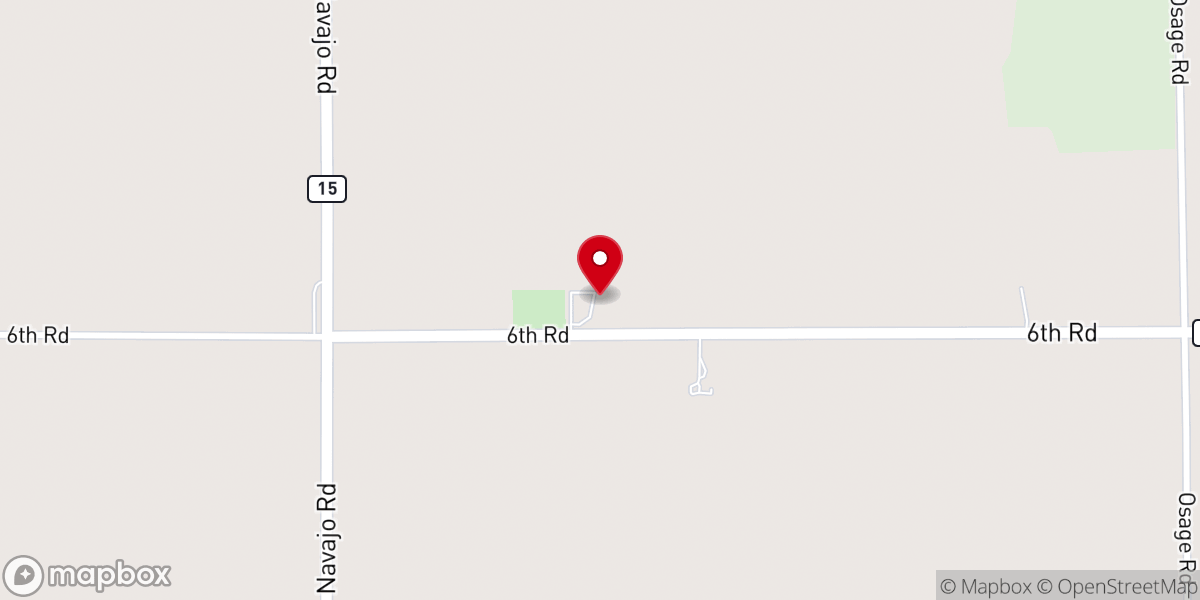 Map showing location of Mizpah United Methodist Church