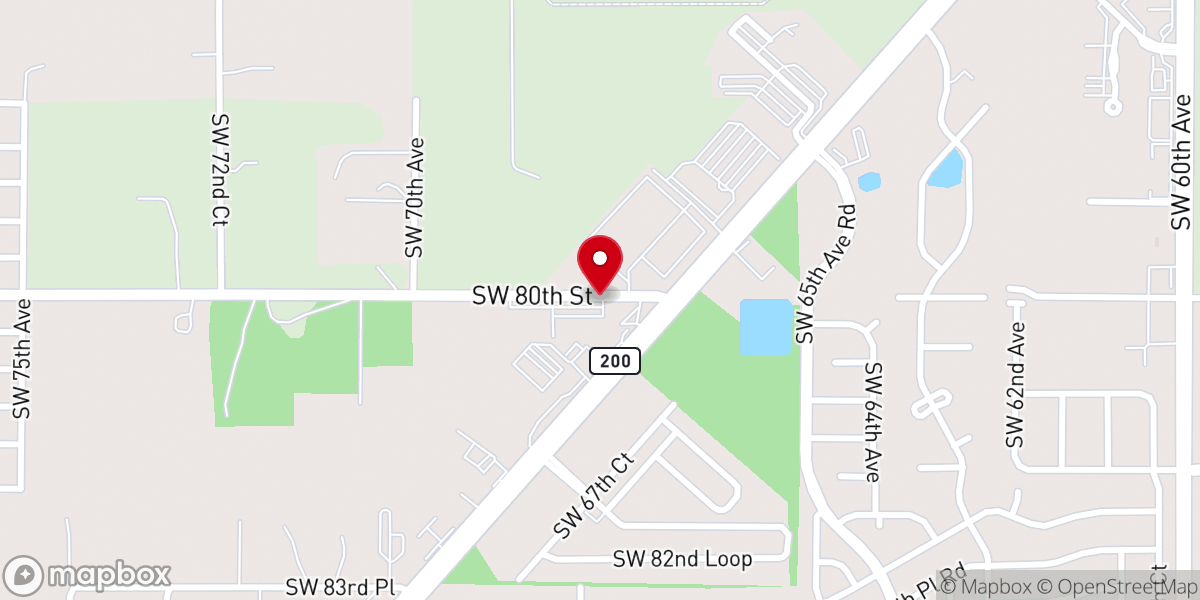 Map showing location of Christ's Church Ocala