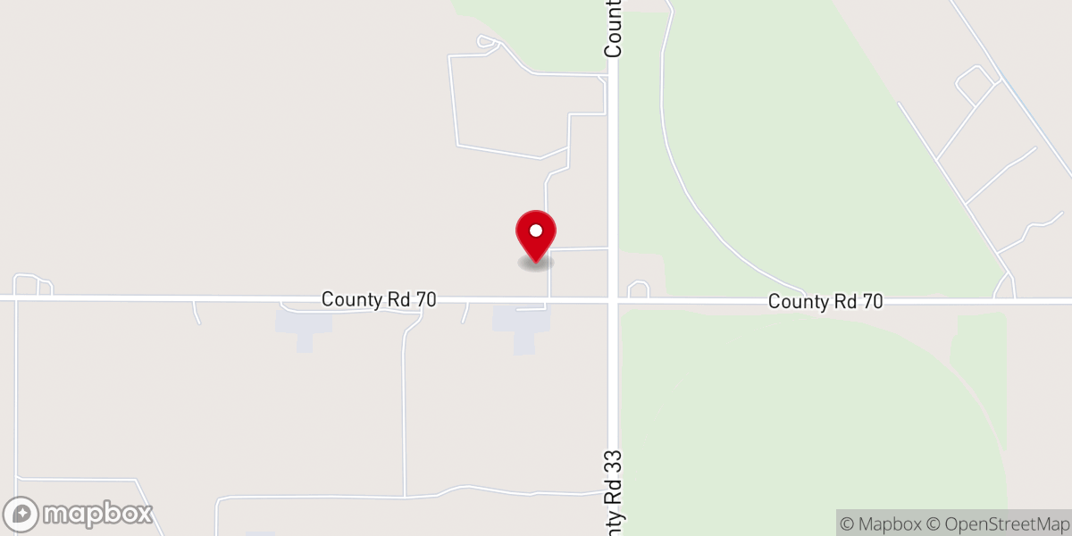 Map showing location of Open Fields Church