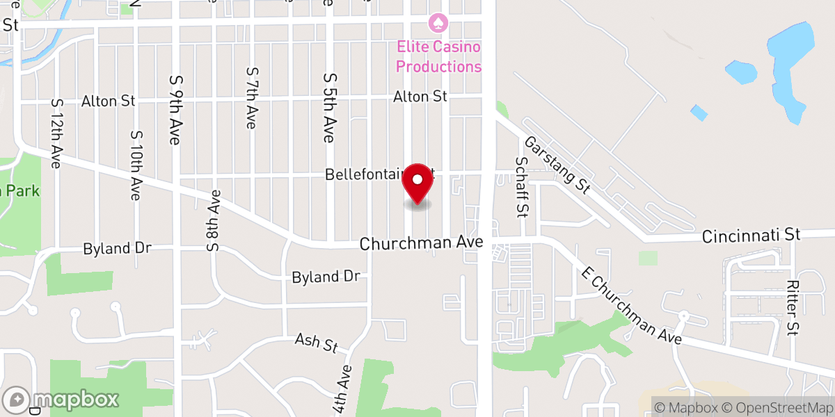 Map showing location of Body Of Christ Fellowship