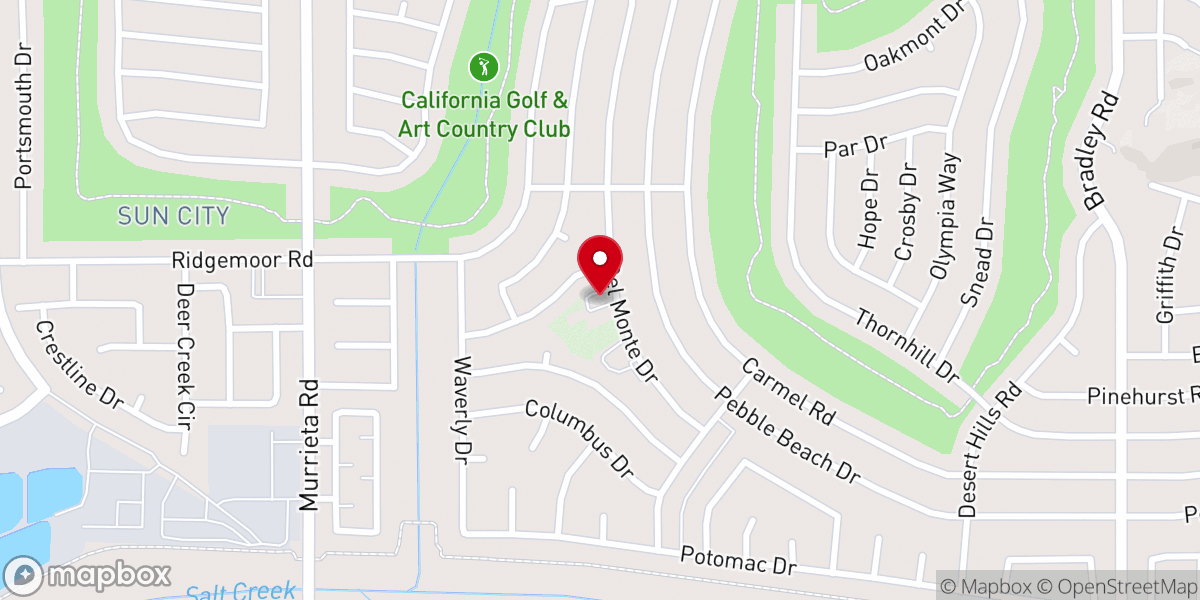 Map showing location of Valley Church of Christ