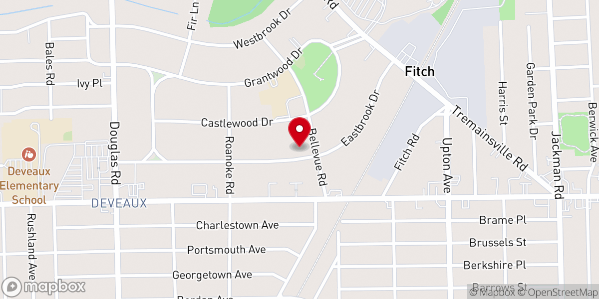 Map showing location of Home Acres First Church of God