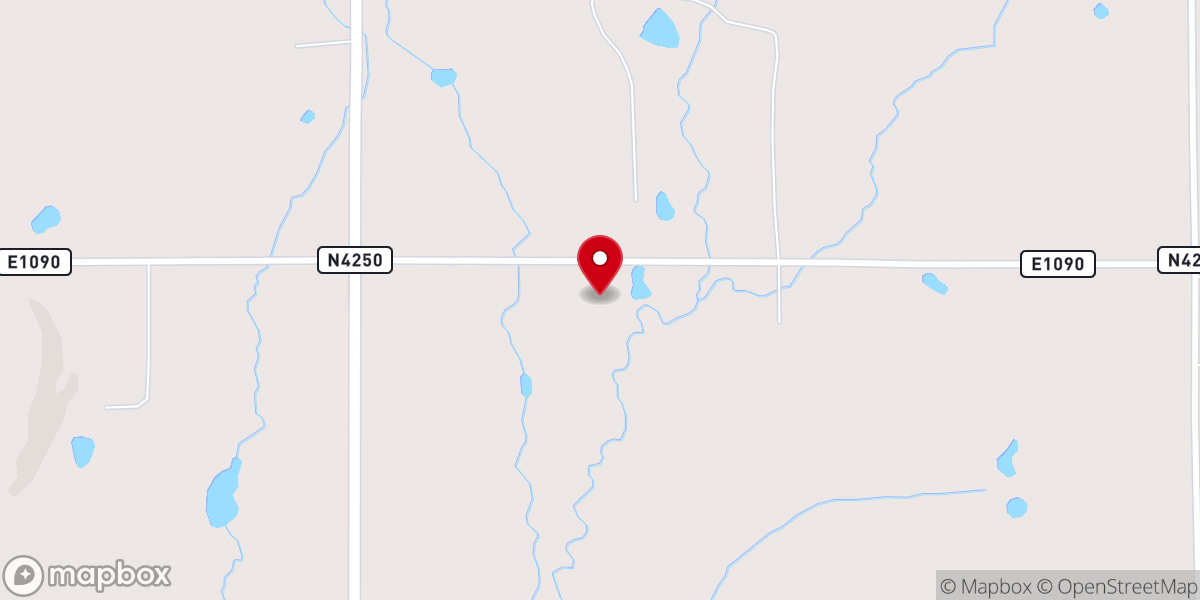 Map showing location of Lakeside Mennonite Church