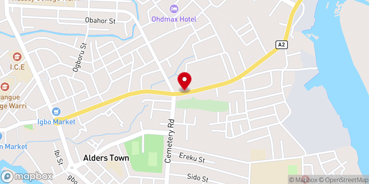 Map showing location of Catholic church cathedral