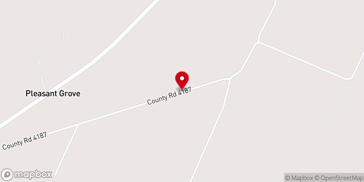 Map showing location of Sardis Baptist Church