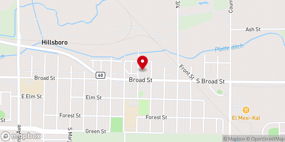 Map showing location of Fuente de Vida/ Fountain of Life Church