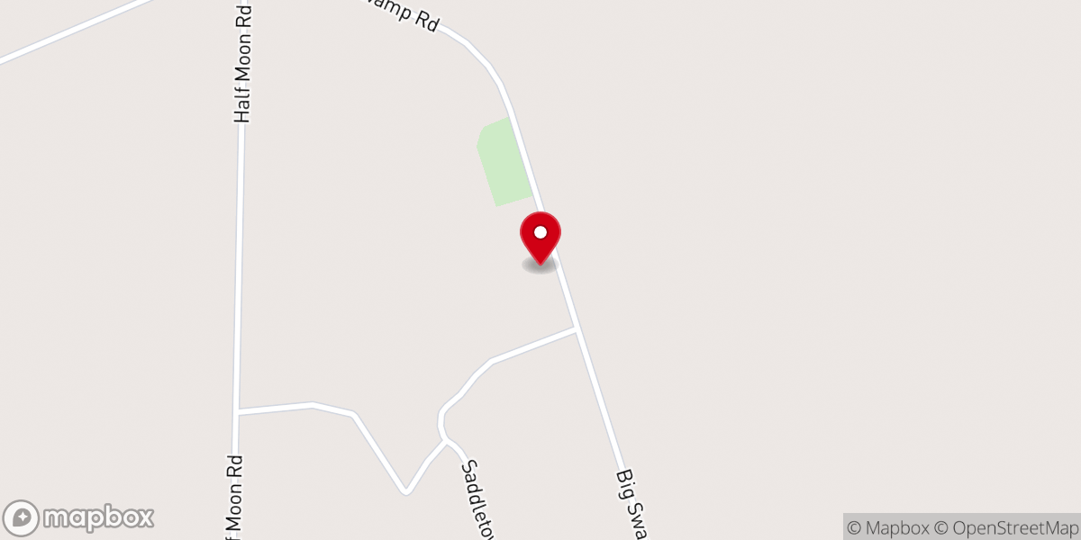 Map showing location of Posser Tabernacle