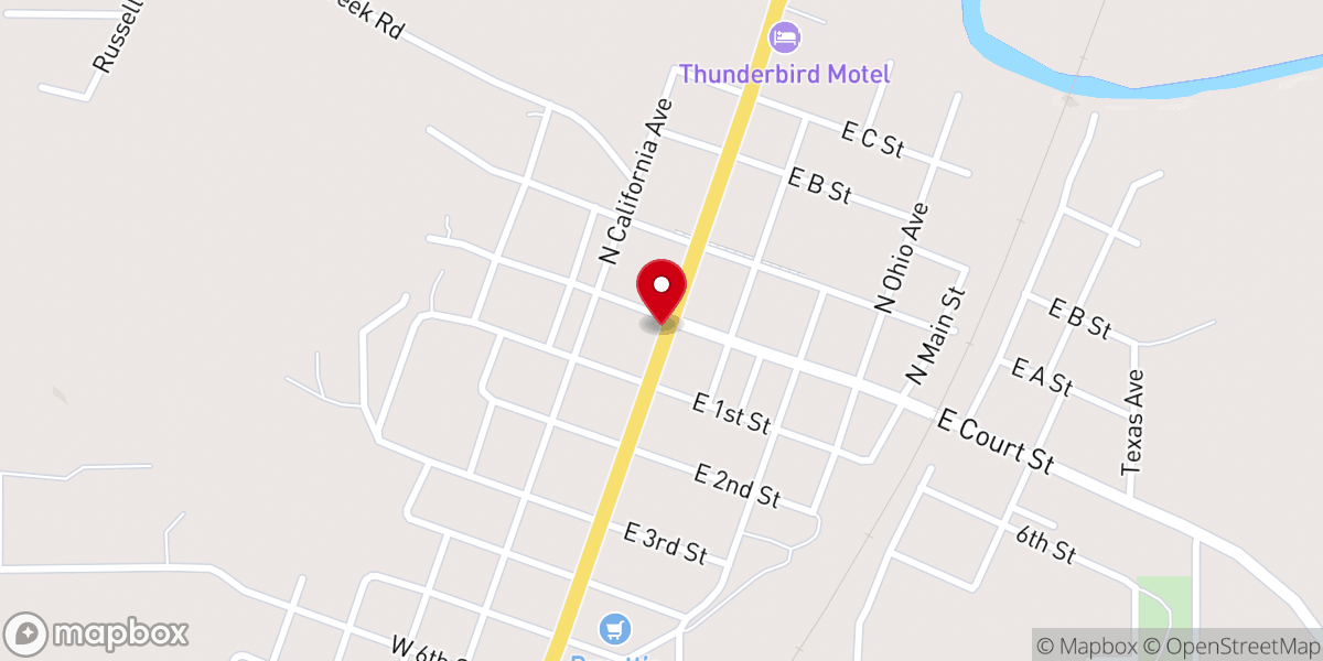 Map showing location of Ethel Mssnry Baptist Church