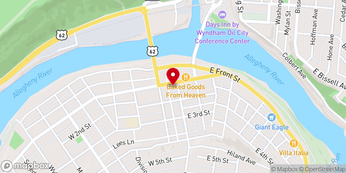 Map showing location of Hope 21