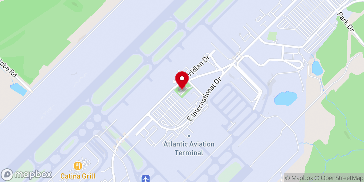 Map showing location of Raleigh-Durham International Airport Observation Park