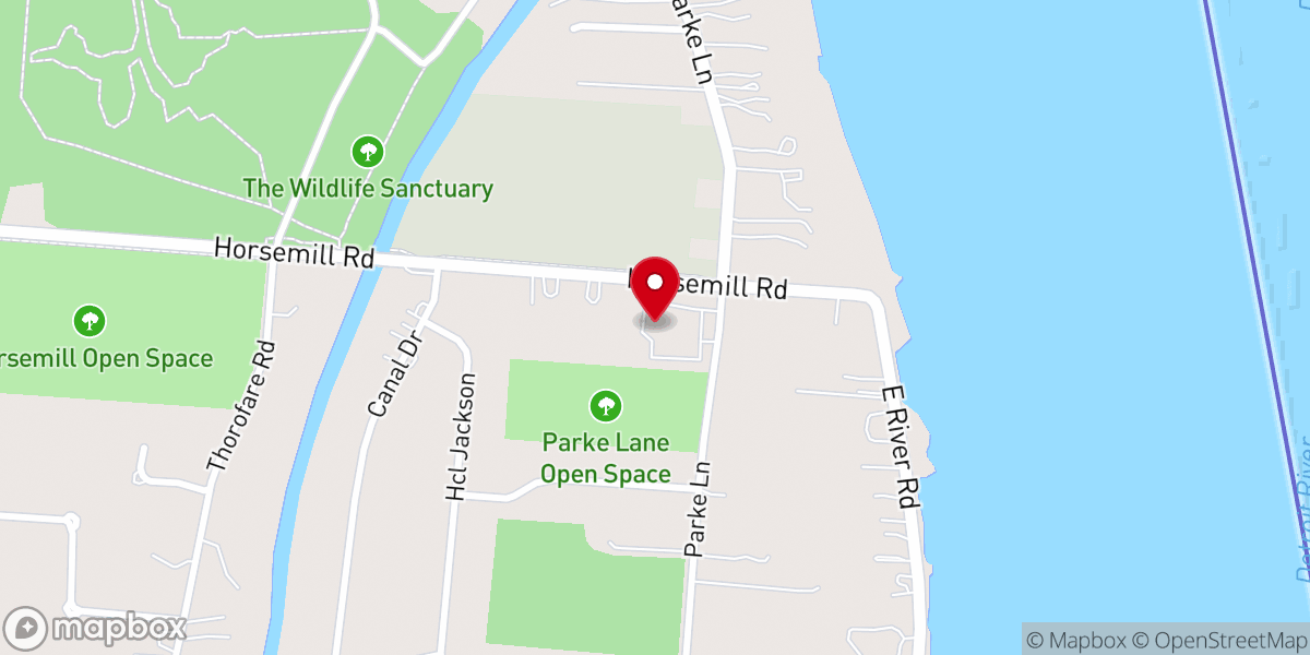 Map showing location of Grosse Ile Presbyterian Church