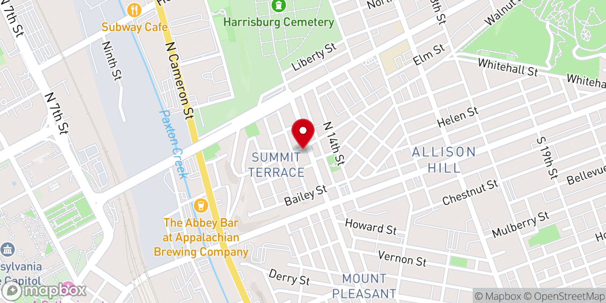 Map showing location of Bethuel Temple