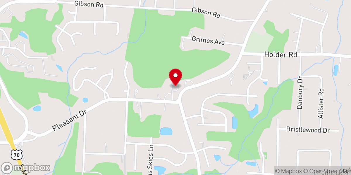 Map showing location of Fuller Memorial Associate Reformed Presbyterian Church
