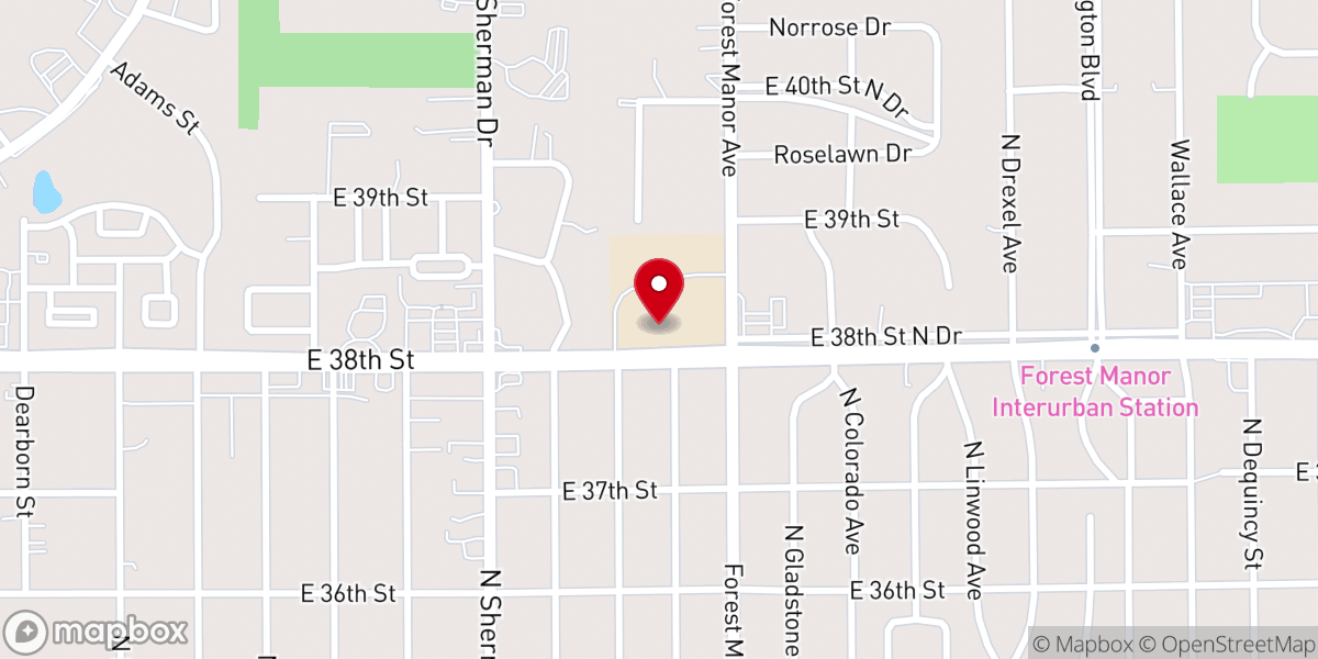 Map showing location of St Andrew the Apostle Church