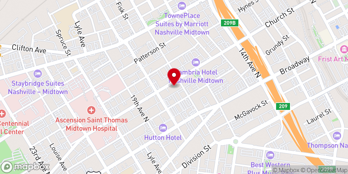 Map showing location of Saint Aldans Anglican Church